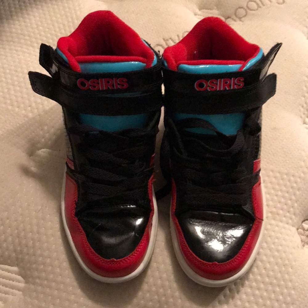Osiris | Black, Teal, & Red High Top Big Boys